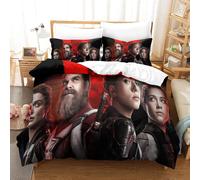 Ensemble Housse De Couette Veuve Noire Parure De Lit Housse De Couette Affiche De Film Simple