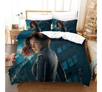Ensemble Housse De Couette Veuve Noire Parure De Lit Housse De Couette Affiche De Film Simple