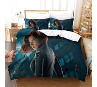 Ensemble Housse De Couette Veuve Noire Parure De Lit Housse De Couette Affiche De Film Simple