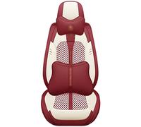 Ensemble Housse Siège Voiture Pour Ford Pour Focus 2 3 Mk2 Mk3 Pour Fiesta Pour Mondeo Mk4 Pour Fusion Pour Kuga Pour Ranger Pour Mk7 Protection Siège Auto(VIN ROUGE,Deluxe)
