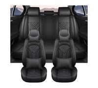 Ensemble Housses Siège Auto Pour Civic Universal Ensemble Complet Housses Siège Voiture En Cuir Accessoires D'intérieur Automobile(Black+cushion)