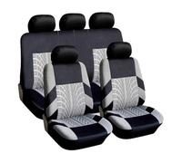 Ensemble Housses siège Housses De Siège Auto Universelles pour Dacia pour Duster pour Sandero(Ensemble Complet - Gris)