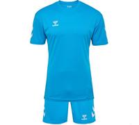 Ensemble Hummel Logo bleu - sweat à capuche et pantalon pour adulte, multisport XXL