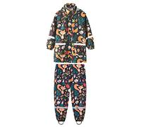 Ensemble imperméable à imprimé dinosaure pour enfants - Veste et pantalon à capuche coupe-vent arc-en-ciel - Tenue trench imperméable à boutons
