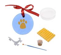 Ensemble imprimé chien et pattes avec argile réutilisable et accessoires pour souvenirs, chats, papa