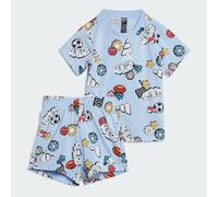 Ensemble imprimé intégral fun Seasonal Essentials Enfants Glow Blue / Multicolor / White 0-3M