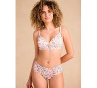 Ensemble imprimé soutien-gorge d'allaitement et culotte taille unique rose pâle 100E