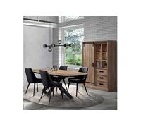 Ensemble Industriel Argentier + Table Ovale 200cm - CEDRA -