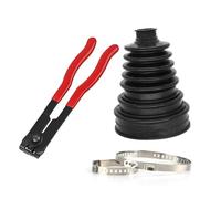 Ensemble inférieur Accessoires auto : Kit de pince universelle pour soufflets cardan, extérieurs extensibles en caoutchouc pour arbre transmission Jeu de joints-soufflets(E)