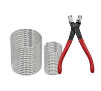Ensemble inférieur Ensemble de 31 pièces en acier inoxydable compatible avec les pinces à colliers de serrage Clicr-R + kit de clips universels pour soufflets de cardan Split Constant Velocity