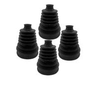 Ensemble inférieur Soufflet de cardan extérieur universel en silicone pour joint homocinétique flexible à vitesse constante, cache-poussière anti-âge Jeu de joints-soufflets(4 piece)