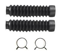 Ensemble inférieur Soufflet de fourche avant de moto universel tout-terrain en caoutchouc, capuchon anti-poussière, manchon fileté d'absorption des chocs en 13 sections Jeu de joints-soufflets