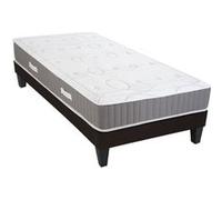 - Ensemble INTUITION 90x200 cm - Matelas Mémoire de forme + Sommier Bois