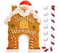 Ensemble Jeu Golf en Pains D'épice | Jeux Golf Fête Noël | Golfeurs Noël en Pains D'épice avec Club Et Balles Canne en Sucre | Jouet Amusant De Golfeur en Pai-n D'épices pour en-fants Et Adultes