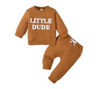 Ensemble Jogging Bebe Ensembles Sweat Bébé Ensemble Enfant Bébé Garçon Mignons Imprimé 2 Pièces Pantalons Taille Elastique Bebe Ensembles De Survêtement