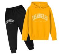 Ensemble Jogging Enfant Fille Survêtement Costume Street Dance Outfit Fitness Yoga Streetwear Sports Sweat Capuche Pantalons Tenue de Running