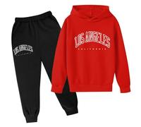 Ensemble Jogging Enfant Fille Survêtement Costume Street Dance Outfit Fitness Yoga Streetwear Sports Sweat Capuche Pantalons Tenue de Running