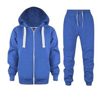 Ensemble Jogging Enfant Fille T-Shirt et Cordon Pantalon Survêtement Imprimer Zippé Top Sweat Capuche Bottom Ensembles Unisex Full Zip de Sport Sweats Jeans Cadeau 7-16 Ans
