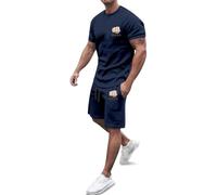 Ensemble Jogging Homme Gris Shirt Complet Tshirt Molleton Habit Acheter Confortable Bain Cuir Marche Survêtementhomme Shorte Agé Rayé Culotte H Brillant Rétro Montagne