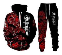 Ensemble Jogging Homme Survetement Détente Tenue de Sport Tracksuit 2 Pièces Chaud et Confortable Sweat Capuche Pantalon Survêtement Combinaison de Sport Jogging Ensemble Training Homme Complet