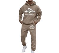 Ensemble Jogging Hommes Foot,Sweat à capuche à manches longues et poches avec cordon de serrage imprimé lettres deux pièces décontractées idéales pour un usage quotidien style urbain tenue confortable