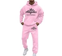 Ensemble Jogging Hommes Foot,Sweat à capuche à manches longues et poches avec cordon de serrage imprimé lettres deux pièces décontractées idéales pour un usage quotidien style urbain tenue confortable