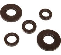 Ensemble : Joints d'arbre moteur complet, marron, lèvre anti-poussière - Simson S50, KR51/1 Schwalbe, SR4-2 Star, SR4-3 Sperber, SR4-4 Habicht