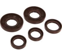 Ensemble : Joints d'arbre moteur, marron, double lèvre - pour MZ TS125, TS150