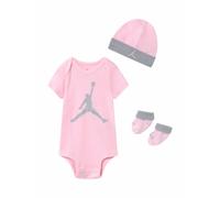 Nike Jordan Ensemble 3 pièces Jumpman – Bonnet, Body, Chaussons – Rouge – Taille INFANTS