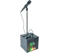 Ensemble Karaoké Party actif lumineux avec animation lumineuse + 2 micros et support Gris Gris G