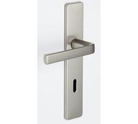 Ensemble KAZA - Plaque 190 x 42 mm - Entraxe de fixation 165 mm - Argent -