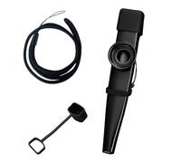 Ensemble kazoos en métal pour enfants - Instrument de musique portable, son clair et stable, poignée confortable et antidérapante, sifflet avec trou tonal, mini outil lavable | Accompagnement par voie