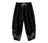 Ensemble kimono de style japonais pour homme - Style traditionnel thaïlandais - Harajuku - Style vintage - V09330 - Taille L