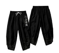 Ensemble kimono de style japonais pour homme - Style traditionnel thaïlandais - Harajuku - Style vintage - V09331 - Taille 4XL