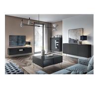 Ensemble Komodee Canmore 1 charnières Häfele marbre noir graphite noir 37 x 482 x 122 cm