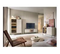 Ensemble Komodee Laval 2 avant fraisage en panneau MDF 18 mm Champaign cachemire 39 x 360 x 126 cm