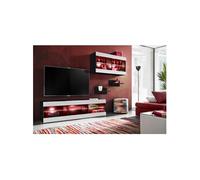 Ensemble Komodee TIVOLI SET3 avec LED RGB - Noir Blanc 35 x 240 x 195 cm