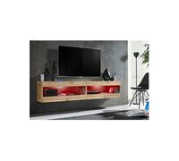 Ensemble Komodee TIVOLI SET4 avec LED RGB - Bois Naturel 35 x 200 x 41 cm