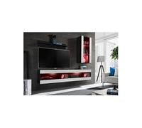 Ensemble Komodee TIVOLI SET5 avec LED RGB - Noir Blanc 35 x 200 x 195 cm