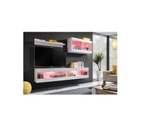 Ensemble Komodee TIVOLI SET6 avec LED RGB - Blanc Blanc 35 x 200 x 195 cm