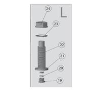 Ensemble L traverse de cable Poollight