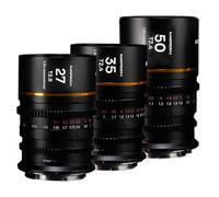 Ensemble Laowa Nanomorph S35 (27,35,50mm) (Ambre) (Cine) DL| ✅Black Friday