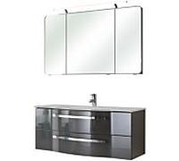 Ensemble lavabo Pelipal Série 4005 9.921.200.112 laqué blanc polaire brillant/gris quartz brillant Select , poignée chromé