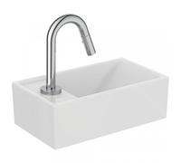 Ensemble lave-mains Ideal Standard Tempo céramique 37x21cm trou de robinet gauche blanc e2134aa