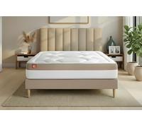 Ensemble LE COSY 140 x 200 cm sommier Beige - 30cm - Mmoire de forme - Confort durable - Sommier Tapissier Beige