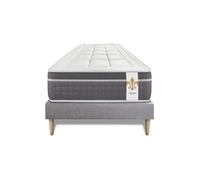Ensemble Le Trente 90 x 190 cm sommier Gris