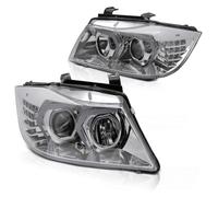 Ensemble LED Angel Eyes De Phares Avant BMW 3er E90/E91 05-08 Chrome