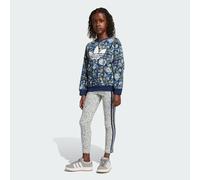 Ensemble Legging et Haut ras-du-cou Adidas Originals X Liberty London Enfants Night Indigo / Multicolor 4-5A