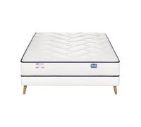 Ensemble L'EVIDENT, matelas ressorts ensachés 160x200, ferme, H23 + 2 sommiers