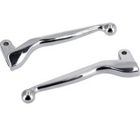 Ensemble : Leviers chromés avec ABE, leviers de frein et d'embrayage en aluminium massif - pour Simson S51, S53, S70, S83, SR50, KR51/2 Schwalbe